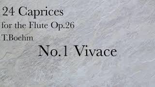 TBöhm24 Caprices For FLUTE No1 Vivace [upl. by Favata]