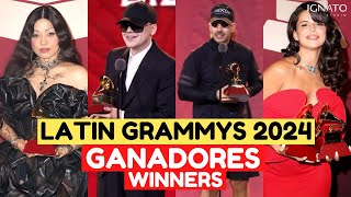 LATIN GRAMMY 2024 GANADORES  WINNERS [upl. by Valeda462]