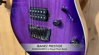 Ibanez RG652AHMFX RPB Prestige Electric Guitar wCase [upl. by Drazze]