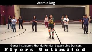 Atomic Dog Line Dance with Flyers Unlimited [upl. by Ennovyhs749]