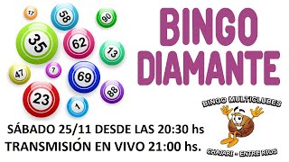 Bingo Super Promo Multiclubes  Chajari Entre Ríos  quotSorteo Bingo de Diamantequot [upl. by Rillis377]