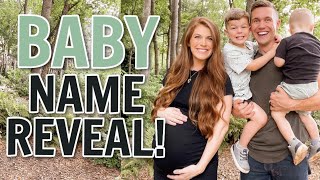 BABY NAME REVEAL  Earls Family [upl. by Krahling]