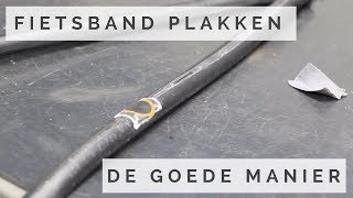 Zelf je fiets band plakken  Fietsband repareren [upl. by Clareta]