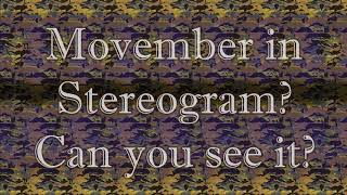 Movember in Stereogram What can you see [upl. by Ojeibbob]