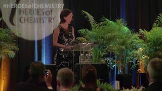 Charlotte Allerton Head of Medicine Design Pfizer Accepts 2018 Heroes of Chemistry Award [upl. by Clymer]