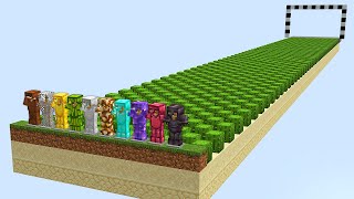 which armor survives better in Minecraft Hardest experiment [upl. by Veljkov]