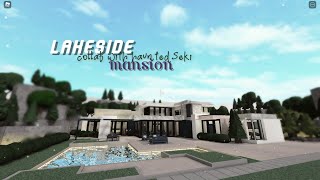 lakeside minimalist mansion 600K  bloxburg tour  roblox  traziez [upl. by Otrebireh]