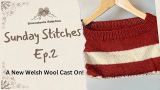 Sunday Stitches Ep2 A New Welsh Wool Cast On [upl. by Enelrihs136]