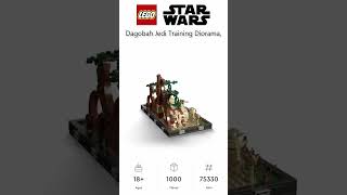 PREVIEW LEGO STAR WARS Dagobah Jedi Training Diorama Set 75330 LEGO 2023 [upl. by Treblih]