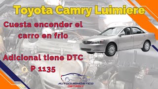 TOYOTA CAMRY LUMIERE LUZ CHECK ENCENDIDA P1135 [upl. by Aed]