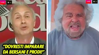 Grillo ASCOLTA Travaglio quotSii il padre nobile segui Bersani e Prodiquot [upl. by Onin]