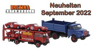 🚗🔥 Brekina Modellauto Neuheiten September 2022 [upl. by Giarg201]