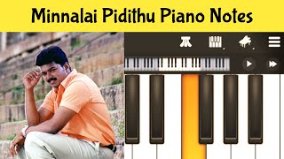 Minnalai Pidithu  Shahjahan  Perfect Piano Tamil Songs [upl. by Balliett]