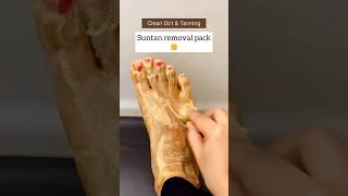 🔥Get Fair Feet In 5minute  Feet Cleaning Tips  Most Easy PedicureRemove Suntan youtube shorts [upl. by Ahsaeit]