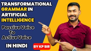 Transformational grammar in artificial intelligence  NLP in AI by k p sir upbringsclasses [upl. by Lucho]