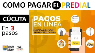 Pagar predial Cúcuta 2021 en 3 pasos como pagar en línea fácil y seguro [upl. by Andryc]