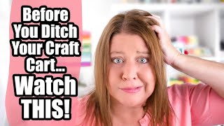 Easy Craft Cart Organization Ideas  Before You Ditch Your Craft Cart Watch This [upl. by Bathilda]