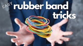 Rubber Band Magic Tricks For Beginners  Best Easy Magic Tricks rubberbandtricks easymagictricks [upl. by Omrellug841]