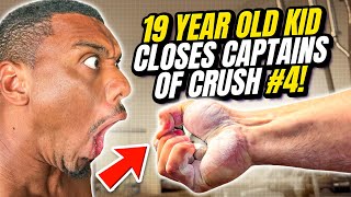 WOW 19Year Old has the Strongest Grip I have ever Seen Captains of Crush 4 Closed [upl. by Proudlove]