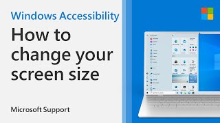 How to adjust screen size in Windows 10  Microsoft [upl. by Moynahan]