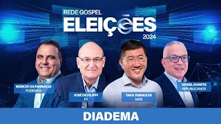 DEBATE PARA PREFEITO DE DIADEMA  REDE GOSPEL ELEIÇÕES 2024 BLOCO 1 E 2 [upl. by Fulvi]