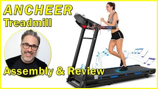 ANCHEER TREADMILL  Unboxing Assembly Review [upl. by Niliac]