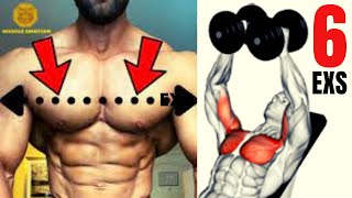 6 BEST CHEST EXERCISES WITH DUMBELLS  MUSCULATION PECS AVEC HALTERES [upl. by Riplex]