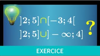 intervalle • Déterminer lintersection et la réunion dintervalles I∩J et IUJ • seconde exercice [upl. by Attikin]