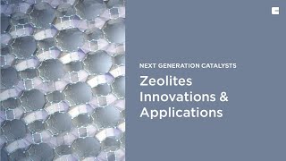 Zeolites Innovations amp Applications  enables cleaner cement production  next generation catalysts [upl. by Malan562]