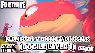 Fortnite  Klombo Buttercake  Dinosaur  DocilePeaceful Layer 1 Music Chapter 3  Season 1 [upl. by Assennav170]