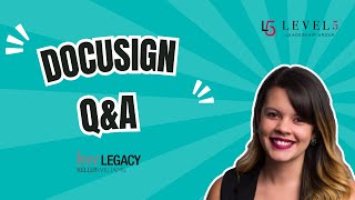 Docusign QampA KW Legacy [upl. by Ginnifer]