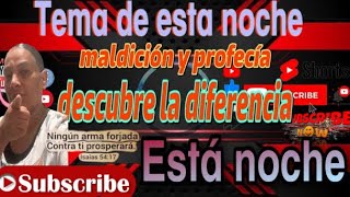 Ven y descubre la diferencia entre profetizar y maldecir cuál es la diferencia 👇👇👇 [upl. by Frederiksen]