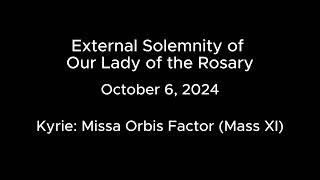 Mass for October 6 2024 External Solemnity of Our Lady of the Rosary [upl. by Colston662]