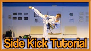 Taekwondo Side Kick Tutorial  GNT How to [upl. by Amehsat]