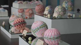 The joy and pain of hand crafting Japanese temari balls [upl. by Kreit]