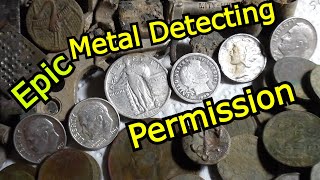 OMG Epic Silver Coin Hunt in My Neighbors Yard [upl. by Salhcin]