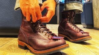 UNBOXING 🇯🇵 US700 WESCO X Franklin amp Poe JOBMASTER Boots [upl. by Anibas]