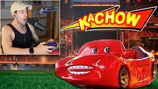 Robleis y Thiago prueban al Rayo McQueen en Rocket League [upl. by Aicylla]