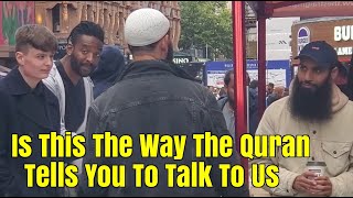 Leicester Square The Dawah Table Says Ask Them About Islam We Get Only Threats  ft Thomas amp David [upl. by Han]