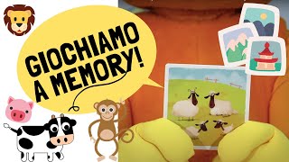 MEMORY  versi degli animali  video per bambini  imparare in italiano  Libly [upl. by Caplan]