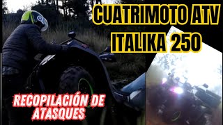 Cuatrimoto Atv 250 recopilación de atasques [upl. by Alleras]