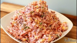 Beautiful Classic Coleslaw Jamaican Cooking  Recipes By Chef Ricardo [upl. by Ahsinar]