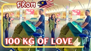 UNBELIEVABLE Kami Bawa Pulang 100KG Buah Tangan Dari Malaysia [upl. by Eiznekcm]