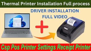 Thermal Printer Driver Installation Full videoকিভাবে Thermal Recipe Printersetup করবেন  AEPS CSP [upl. by Harras]