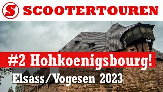 Elsass Vogesen 2023 2  Hohkoenigsbourg  Mont St Odile  Aprilwetter  Erster Tag [upl. by Yetti]