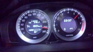 Polestar Volvo S80 T6 top speed 260 kmh [upl. by Zellner]