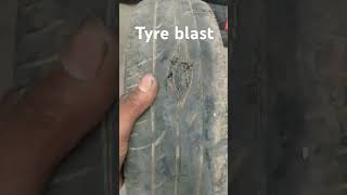 Car tyre blast tyretubeless tyre repair puncture youtuber ytshorts viralvideo video you [upl. by Ayikaz]