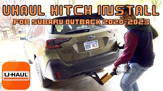 HITCH INSTALL FOR 2020 SUBARU OUTBACK install diy subaru [upl. by Attiuqal]