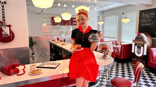 ASMR 1950s Diner Roleplay ❤️‍🔥🍔🎙️ Immersive POV Experience [upl. by Elletnohs736]