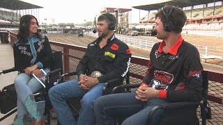 Rodeo competitors excited to be participating at Cheyenne Frontier Days [upl. by Nylakcaj]